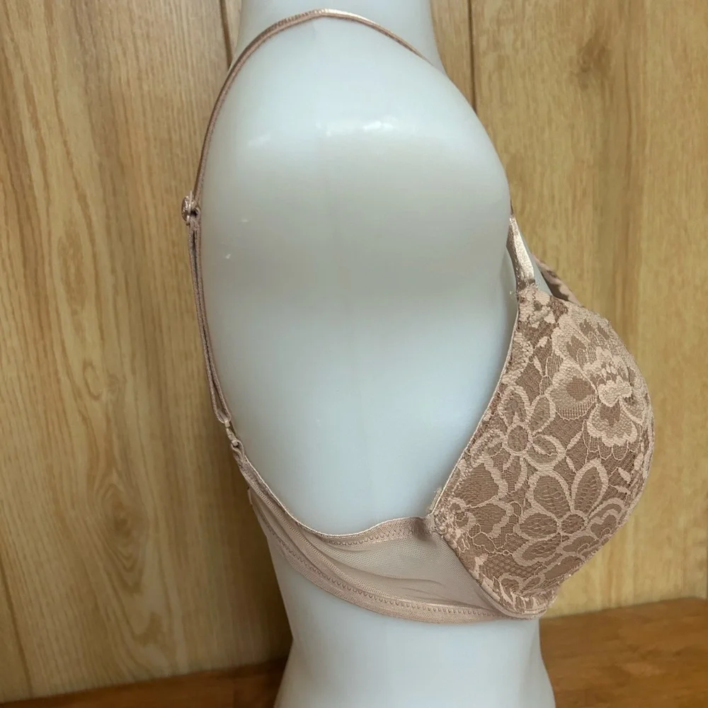 Victoria’s Secret Sexy Tee Marzipan Lace Push Up Bra Size 36C - Picture 4 of 9